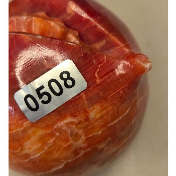 Vintage Italian Marble Peach Carved with Pit showing. MCM - Picture 8 of 8